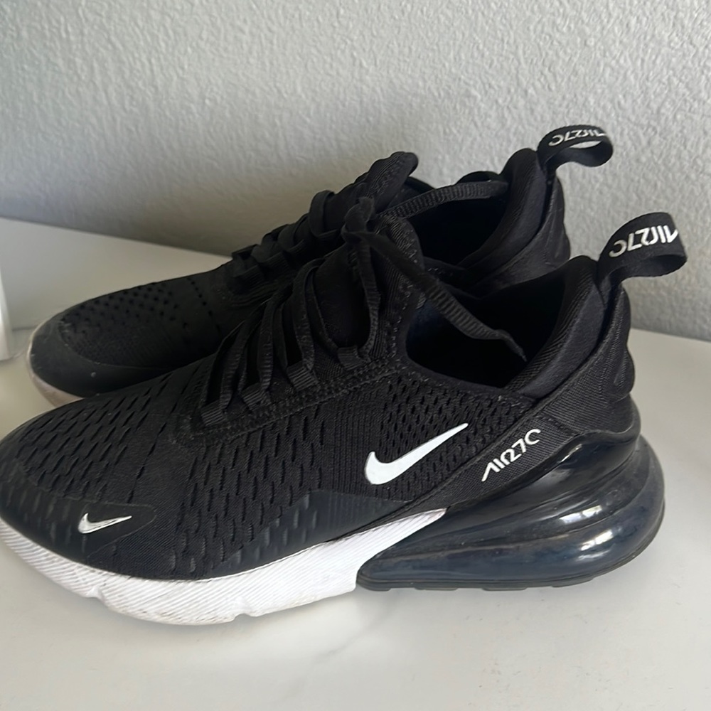 Nike Air Max 270 Black and White Athletic Shoes